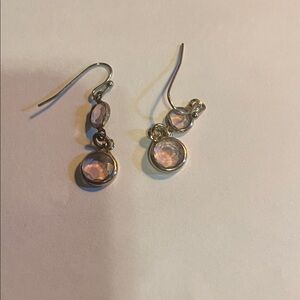 Elegant Pink Dangle Earrings